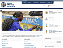 Tablet Screenshot of ghanamaritime.org